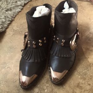 Ivy Kirzhner Italian Leather cowboy boots (worn twice), size 7M, $400 OBO